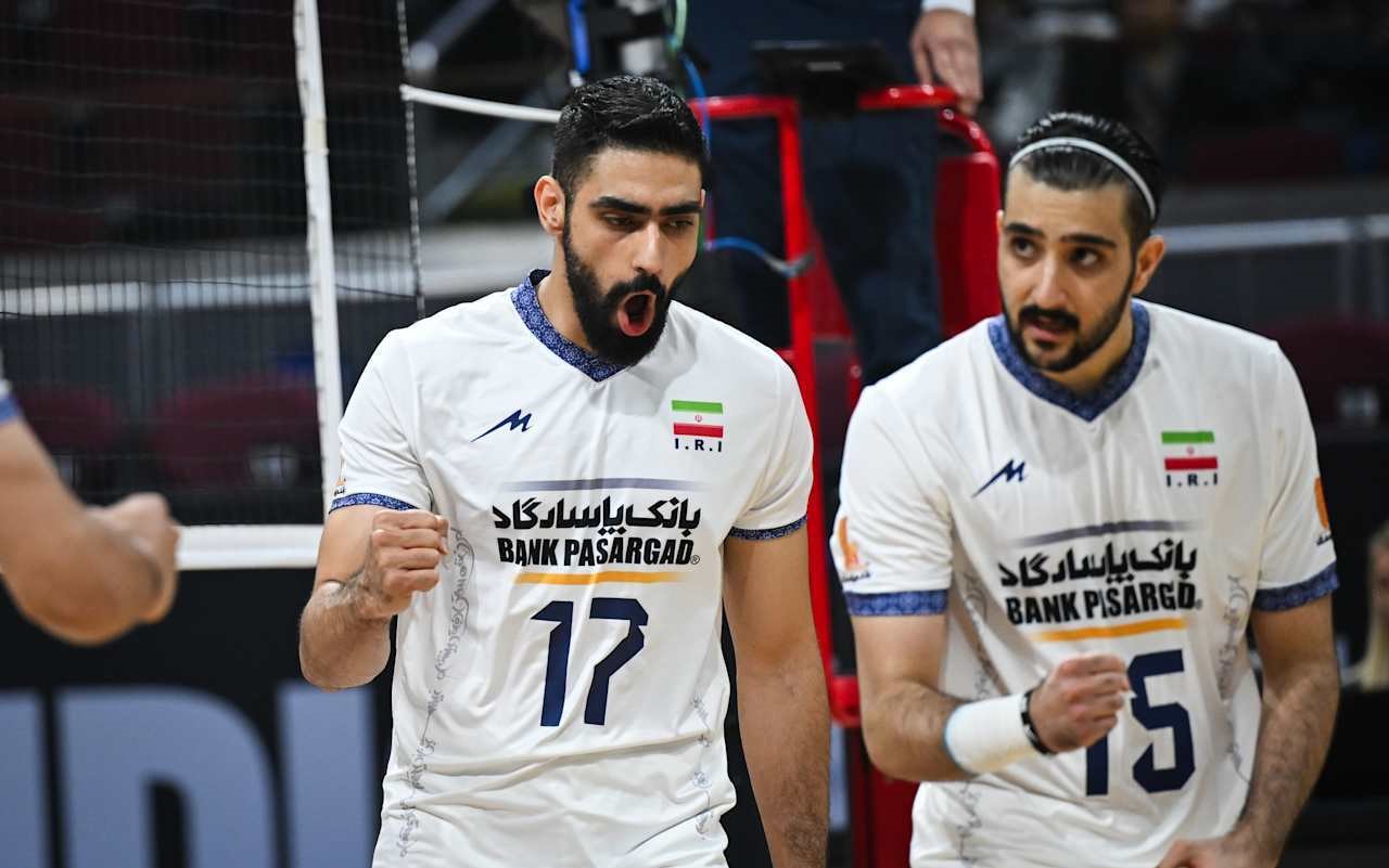 بازی والیبال تیم ملی ایران و تونس