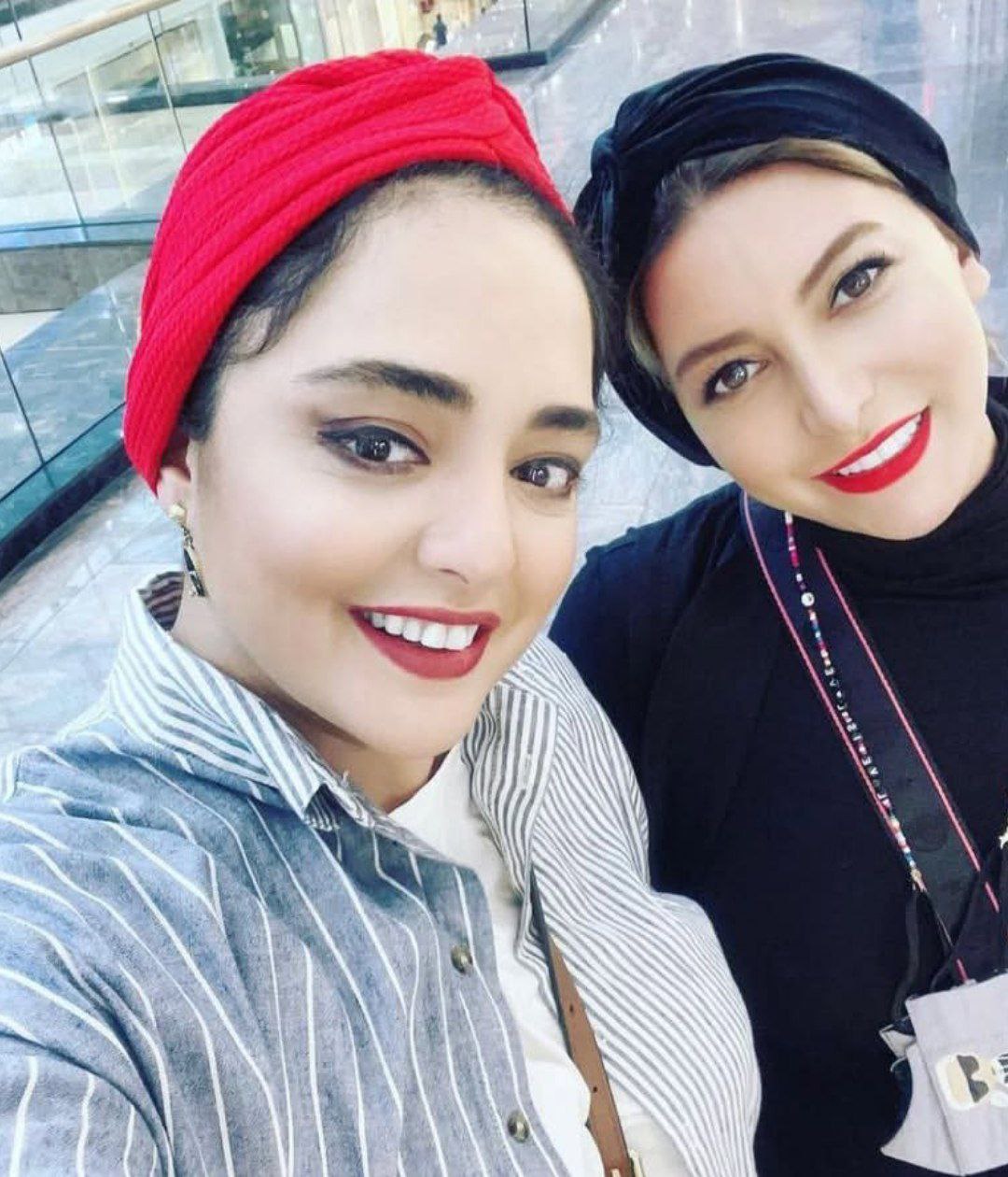 عکس فریبا نادری و نرگس محمودی 