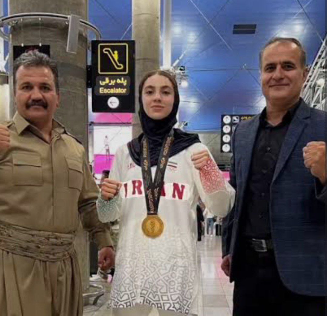 عکس روژان بهنامی مدال طلای 