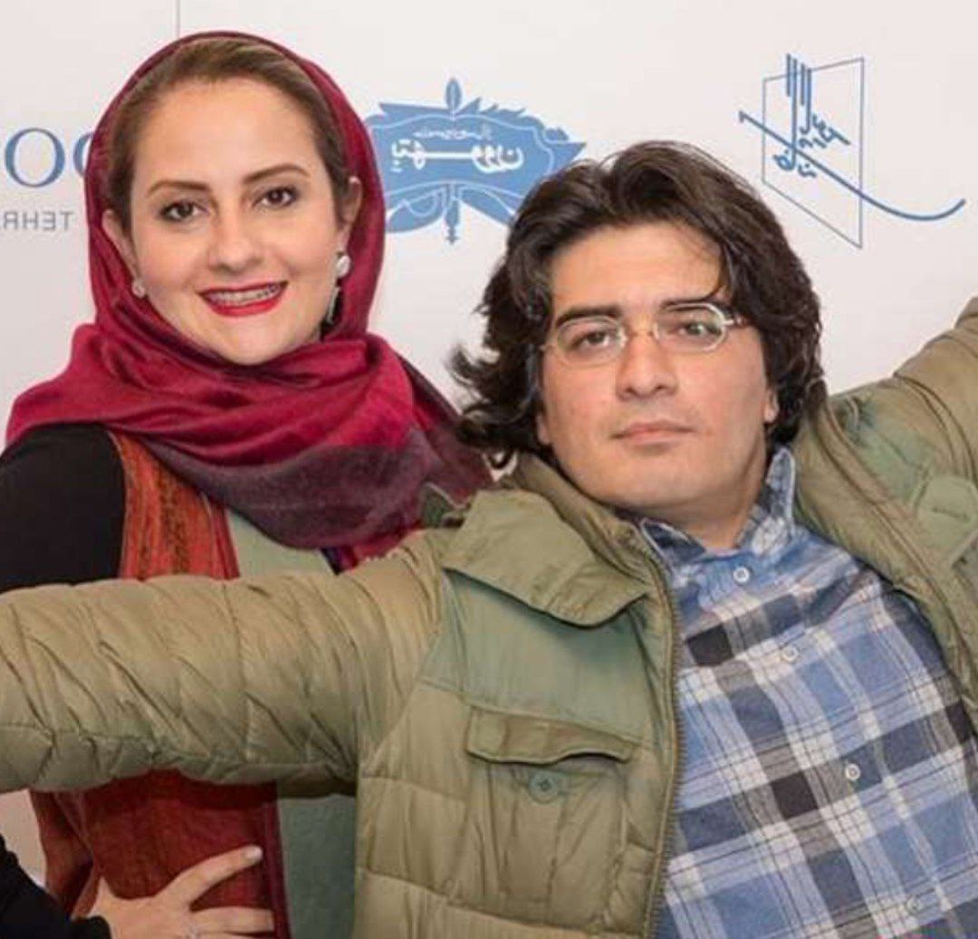 سامان احتشامی و همسرش 