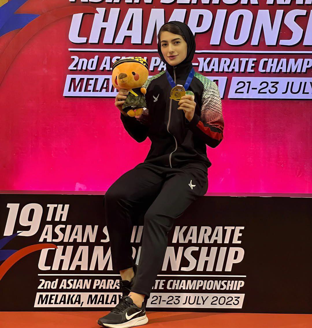 عکس آتوسا گلشادنژاد مدال طلا 