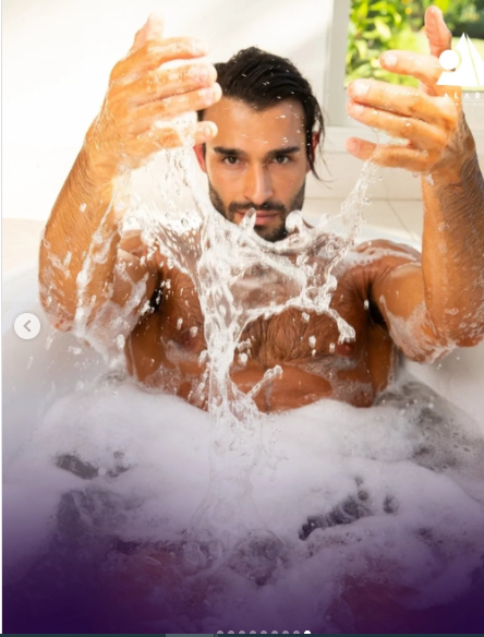 ژست‌های استخر و حمام کف‌دار سام