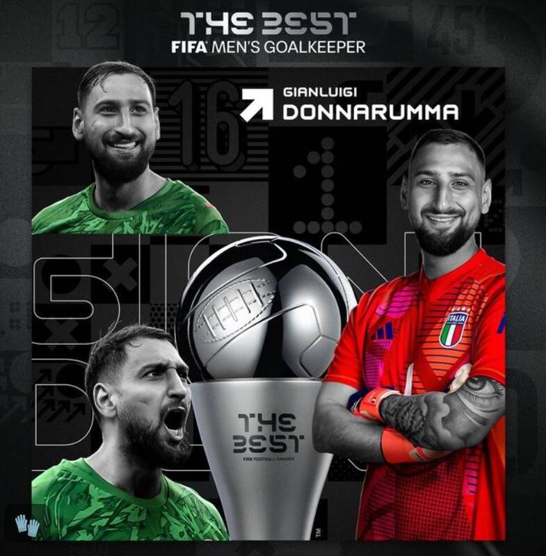 دوناروما بعد از فصل تاریخی‌اش بهترین گلر سال شد